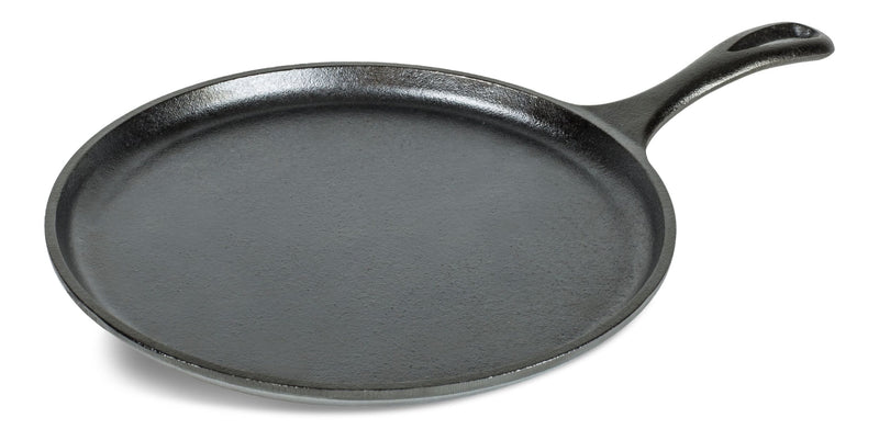 Lodge Seasoned Cast-Iron Griddle with Raised Edges, 10.5-in J9