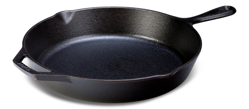 Lodge Seasoned Cast-Iron Skillet, Black, 12-in J7