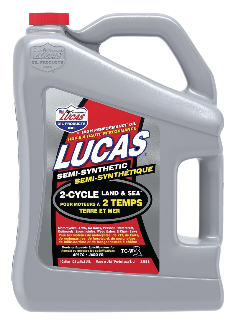 Lucas Oil 2-Stroke Semi-Synthetic Land & Sea Oil, 3.87-L V1