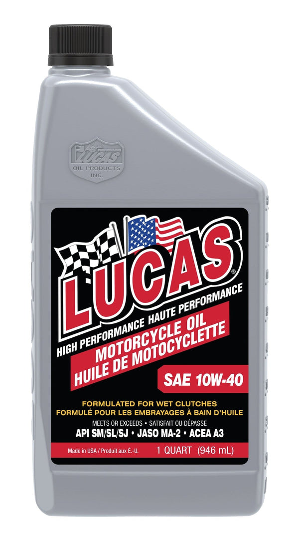 Lucas Oil High Performance Motorcycle Oil SAE, 946-mL Z8