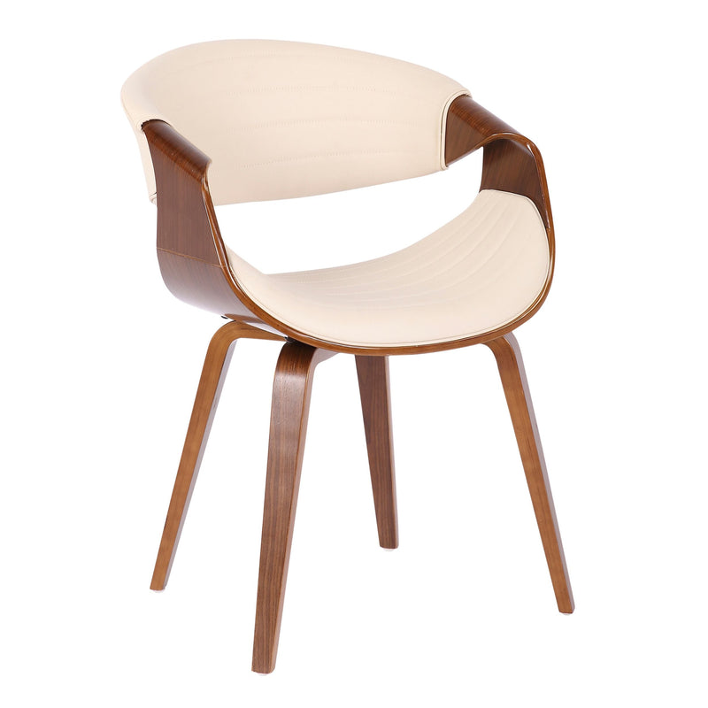 Lumisource Symphony Faux Leather Dining/ Accent Chair, Cream G4