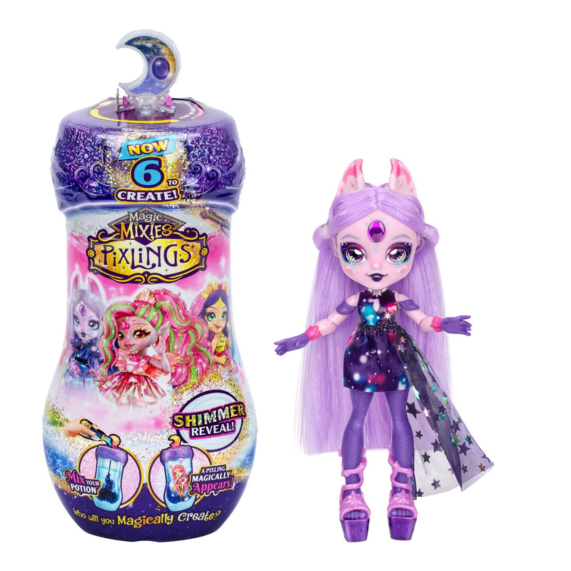 Magic Mixies Tiggz the Lightning Tiger Pixling S2 W2 6.5-in Fashion Doll for Ages 5+ W6