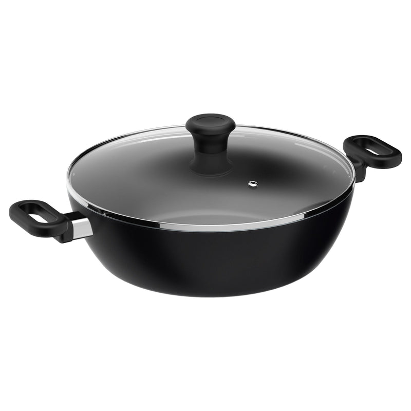 Maharaja 5.6qt Non-Stick Karahi with lid 30cm 12in M0