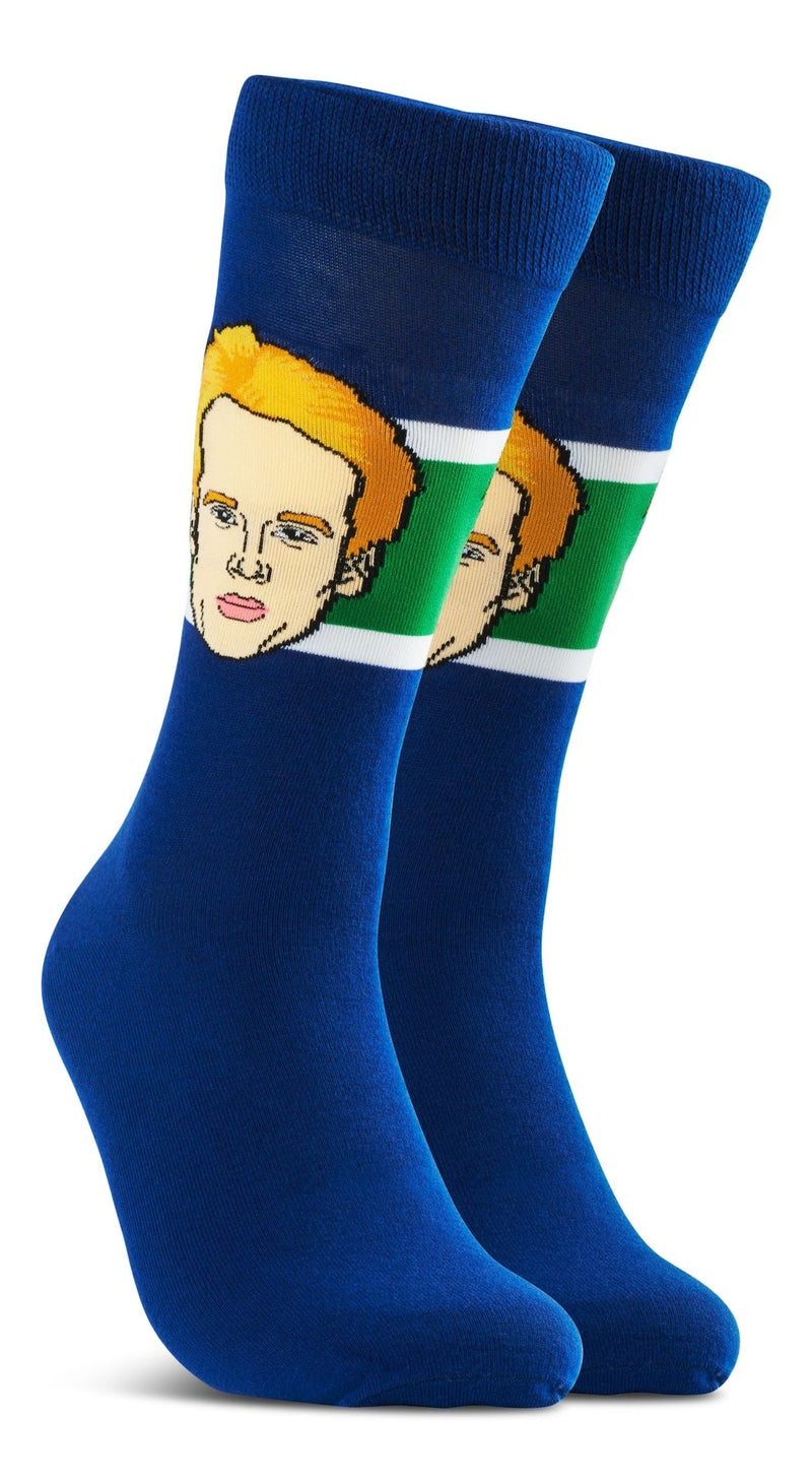 Major League Socks NHL Vancouver Canucks Elias Pettersson "Sockey" Crew Socks, Adult, One Size D7