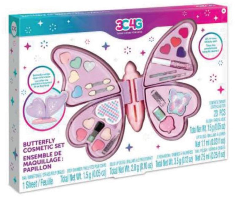 Make It Real All-in-One Butterfly Cosmetic Case for Ages 8+ G1