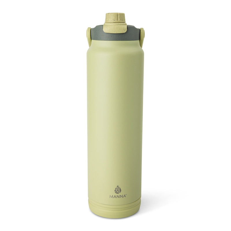 Manna Avalon Eco Stainless Steel Insulated Bottle, 40-oz, Moss, with Handle K1