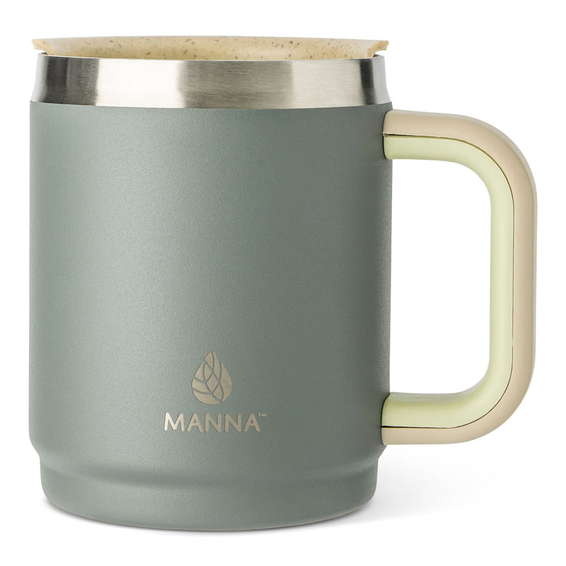 Manna Boulder Eco Stainless Steel Insulated Mug, 14-oz, Midnight, with Handle Z2