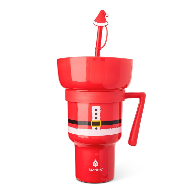 Manna Stadium 946-mL Travel Tumbler with Santa Design K4