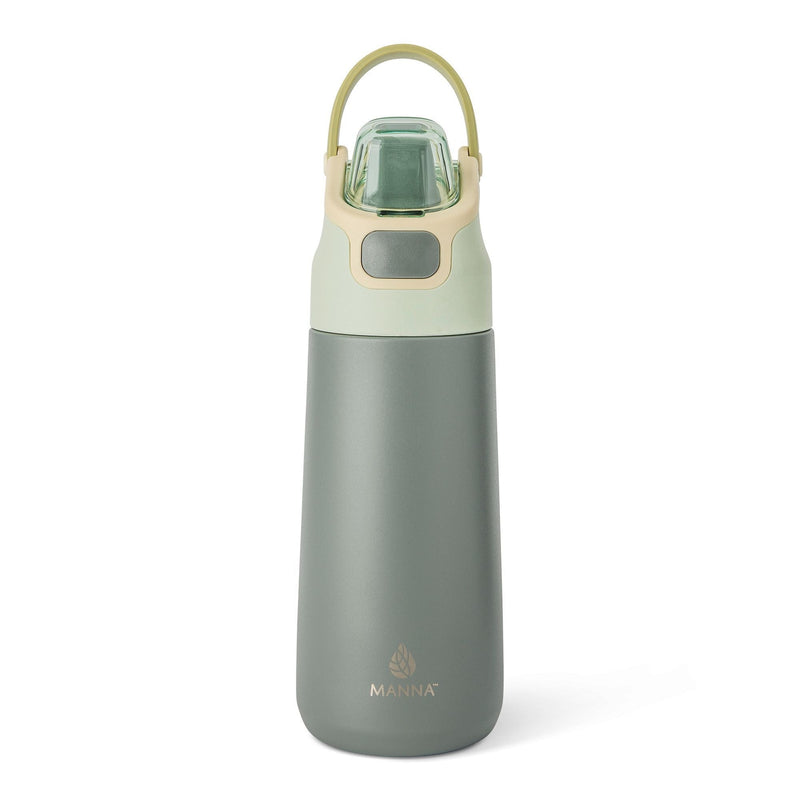 Manna Tandem Eco Stainless Steel Insulated Bottle, 16-oz, Midnight, with Permalock Lid Q2