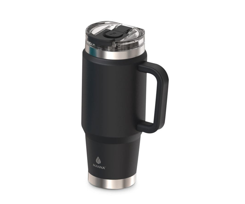 Manna WFH Stainless Steel Insulated Travel Mug with Dual-Function Lid, 32-oz W3