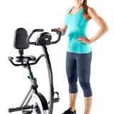 Marcy Foldable Exercise Bike with High-back Seat