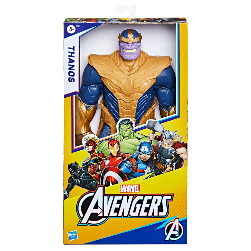 Marvel Avengers Titan Hero Series Blast Gear Deluxe Thanos Action Figure, 12-in Toy V4