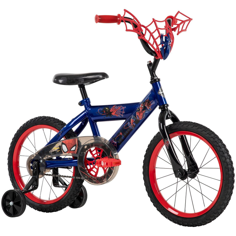 Marvel Spider-Man Kids' Bike, 16-in Wheel, Red/Blue D8