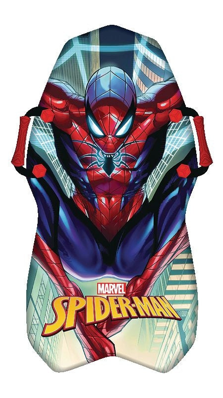 Marvel Spiderman Kids' 1-Person Lightweight Foam Winter Snow Sled/Toboggan with Handles X6