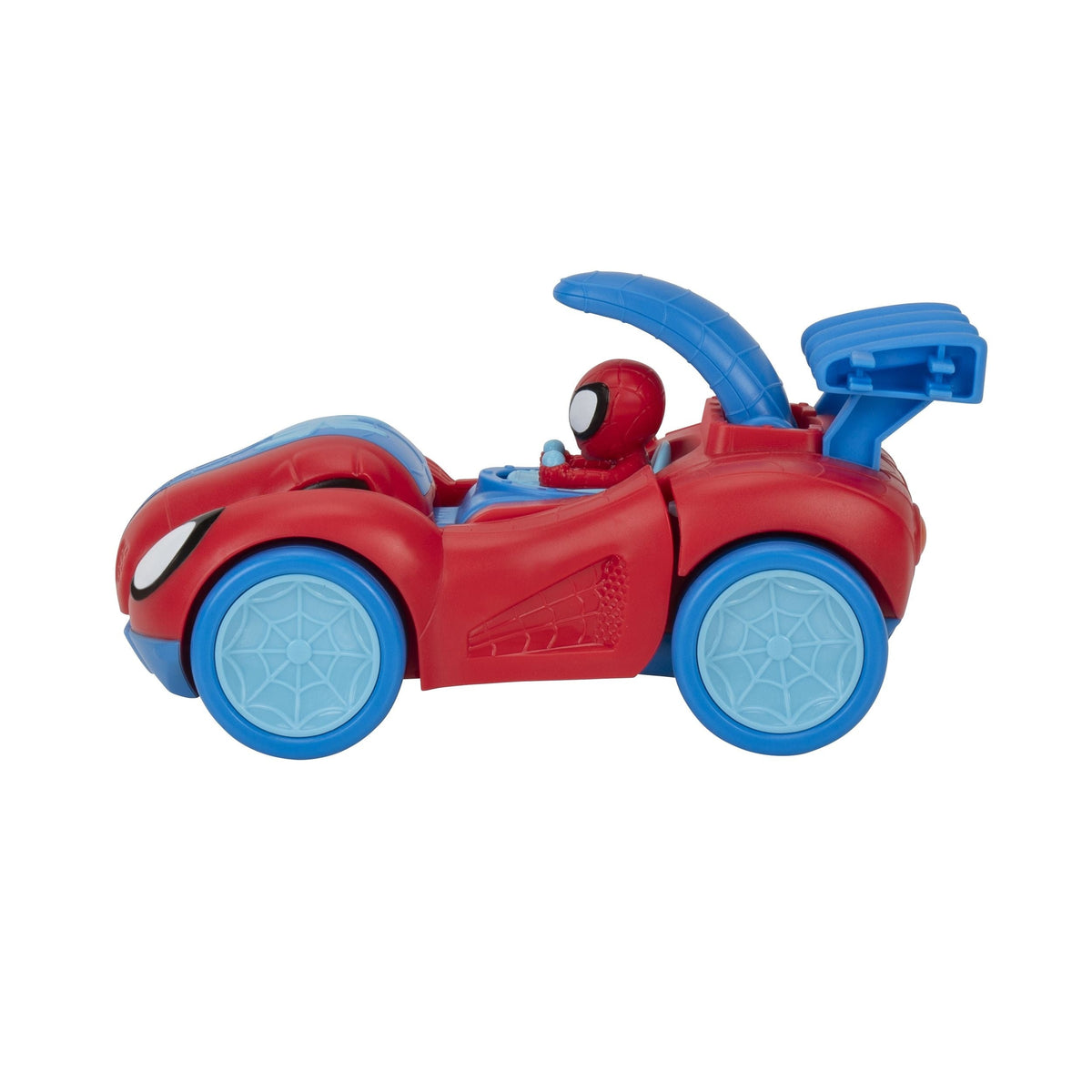 Marvel Spidey & His Amazing Friends Spidey-Rex Racer Vehicle, 2-in-1, Darts Included, Ages 3+