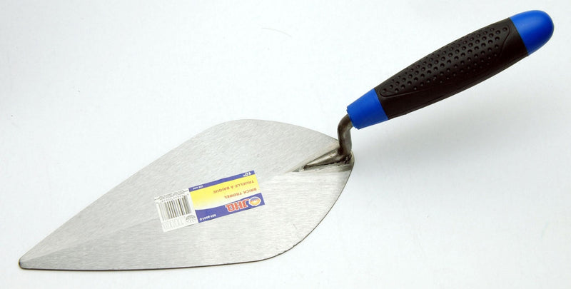 Masonry, Concrete & Brick Pointing Trowel with Ergonomic Handle Grip 10-in Y1
