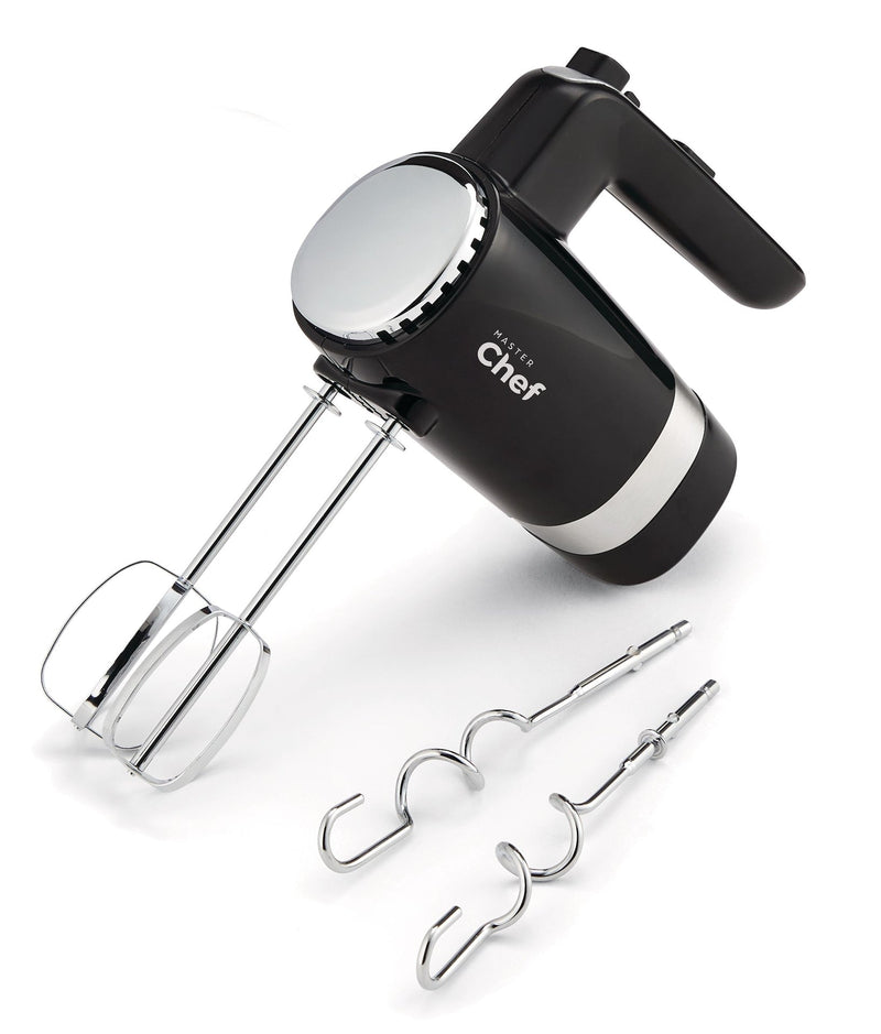 MASTER Chef 300W 5-Speed Electric Hand Mixer with Storage Base, Black D6