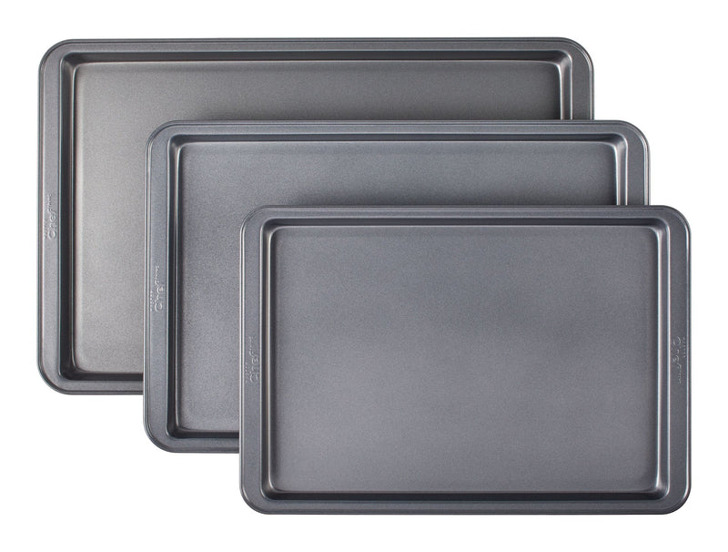 MASTER Chef Baking Sheet Set, Assorted Sizes, 3-pc V8