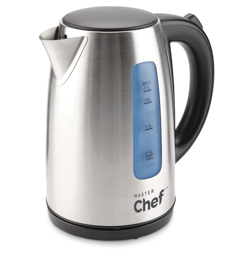 MASTER Chef Cordless Electric Kettle with Auto Shut Off, Stainless Steel, 1.7-L W8