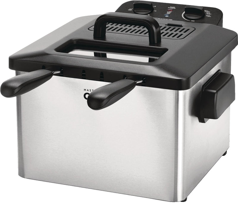 MASTER Chef Deep Fryer with 2 Basket Capacity, Stainless Steel, 4.5-L G1