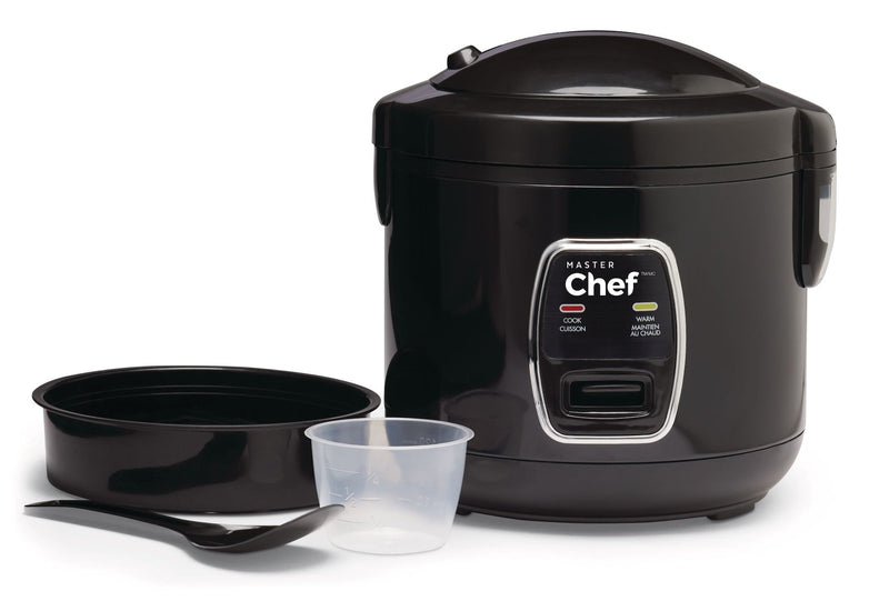MASTER Chef Deluxe Non-Stick Rice Cooker & Steamer, Black, 10 Cups Y9