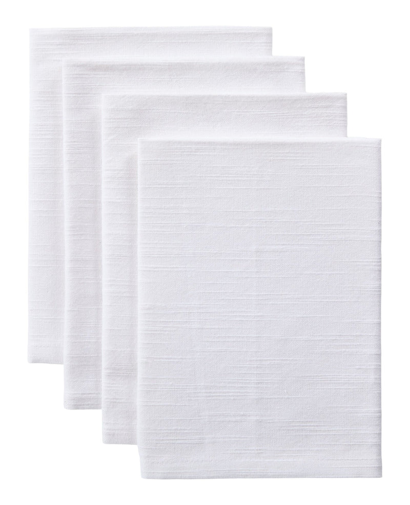 Master Chef Essential Cotton Dining Napkins, White, 17-in, 4-pk J8