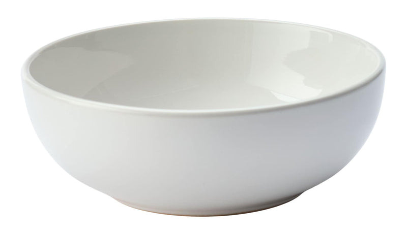 Master Chef Essential Coupe Stoneware All Purpose Bowl, 1-pc, Bright White A6