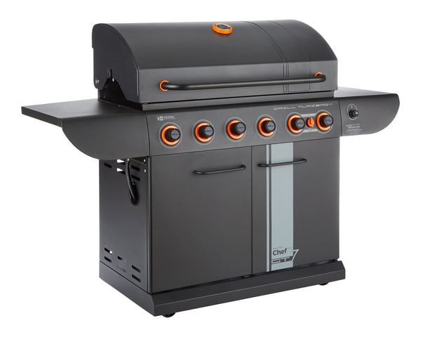 MASTER Chef Grill Turismo 680 7-Burner Convertible LP Gas BBQ Z4