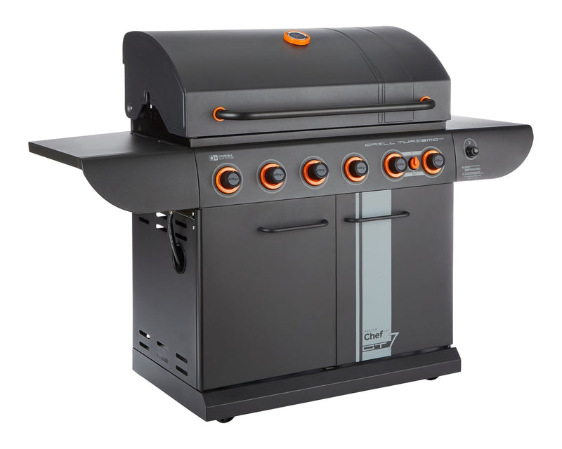 MASTER Chef Grill Turismo 680 7-Burner Convertible LP Gas BBQ Z4
