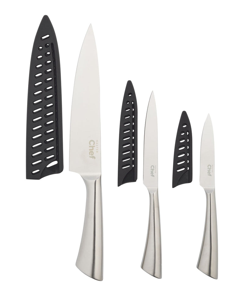 Master Chef Knife Set with Hollow Stainless Steel Handle, 3-pc W4