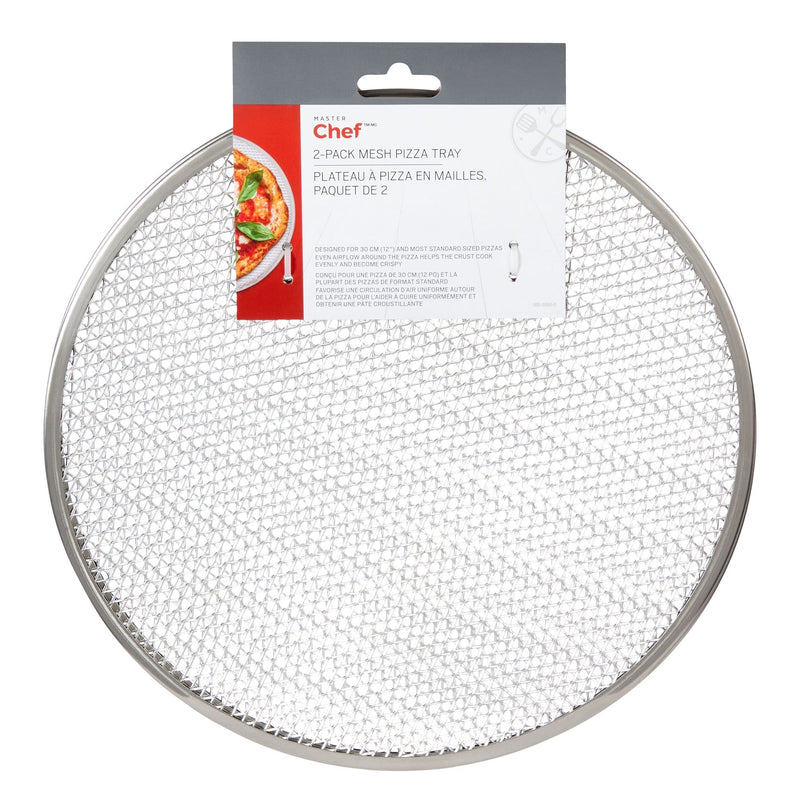MASTER Chef Mesh Round Pizza Tray Set, 2-pk R3