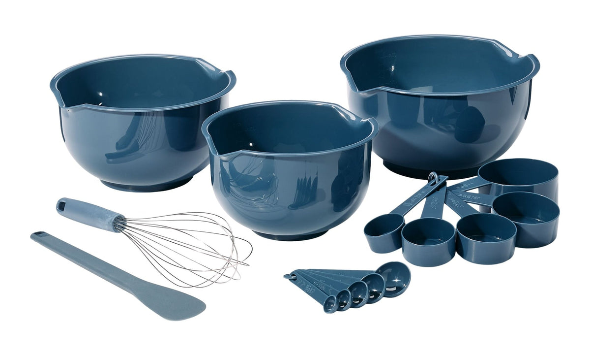 Master Chef Mix & Measure Blue Kitchen Tools Set, 15-pc