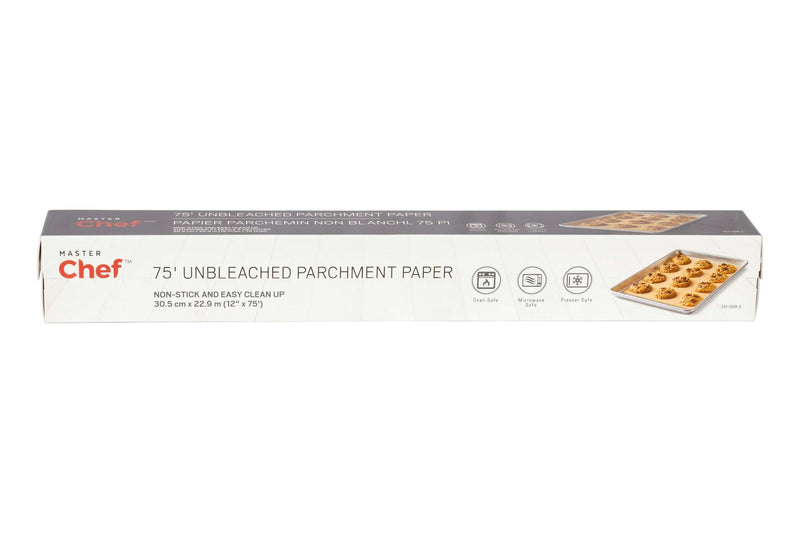 Master Chef Non-Bleached Parchment Paper, 75-ft N4