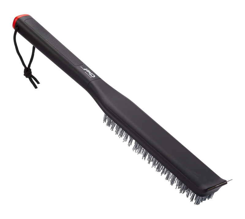 MASTER Chef Pizza Stone Cleaning Brush & Scraping Tool with Ergonomic Grip, Black O7