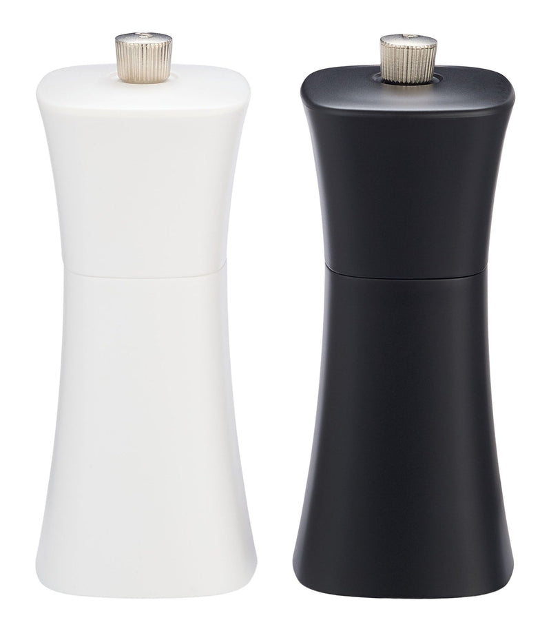 MASTER Chef Plastic Salt & Pepper Grinder Set, Black & White D7