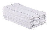 Master Chef Ribbed Stripe Bar Mop Dish Cloths, Grey Stripes, 5-pk