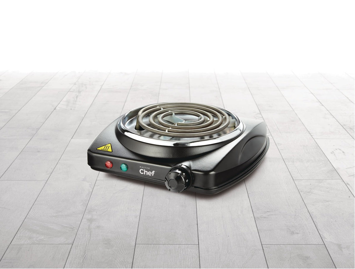 MASTER Chef Single Burner Hot Plate, Black, 1000W