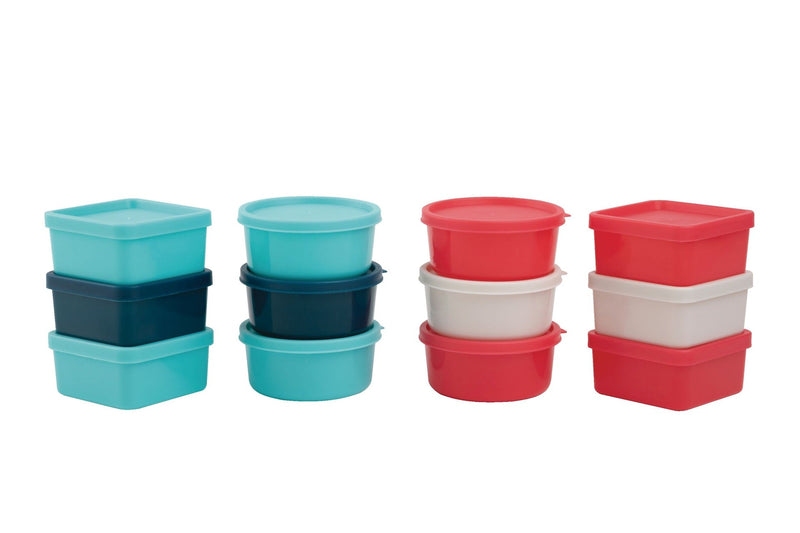 MASTER Chef Stackable Mini Plastic Food Storage Container Set, 12 Count A4