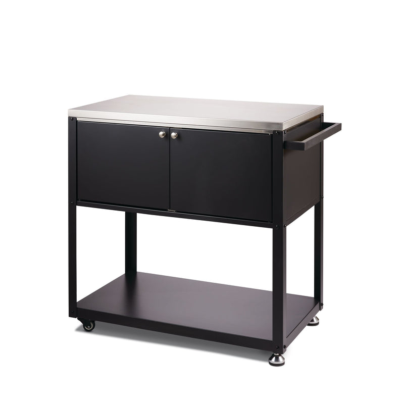 MASTER Chef Stainless Steel Outdoor Mobile Prep & Storage Cart for BBQ H1