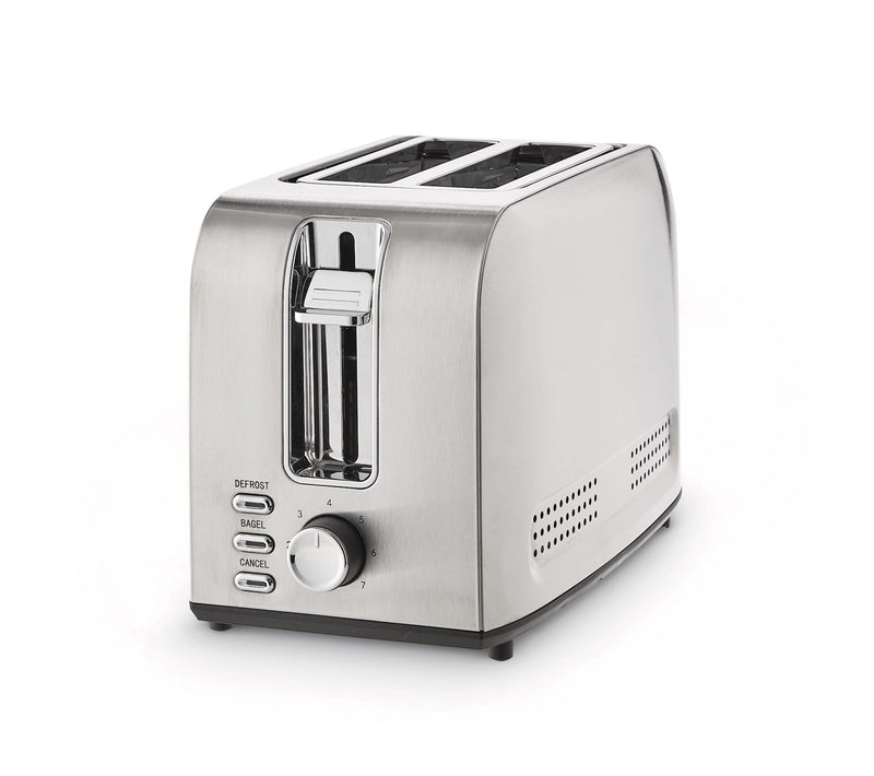 MASTER Chef Stainless Steel Toaster with 3 Settings, 2-Slice M8