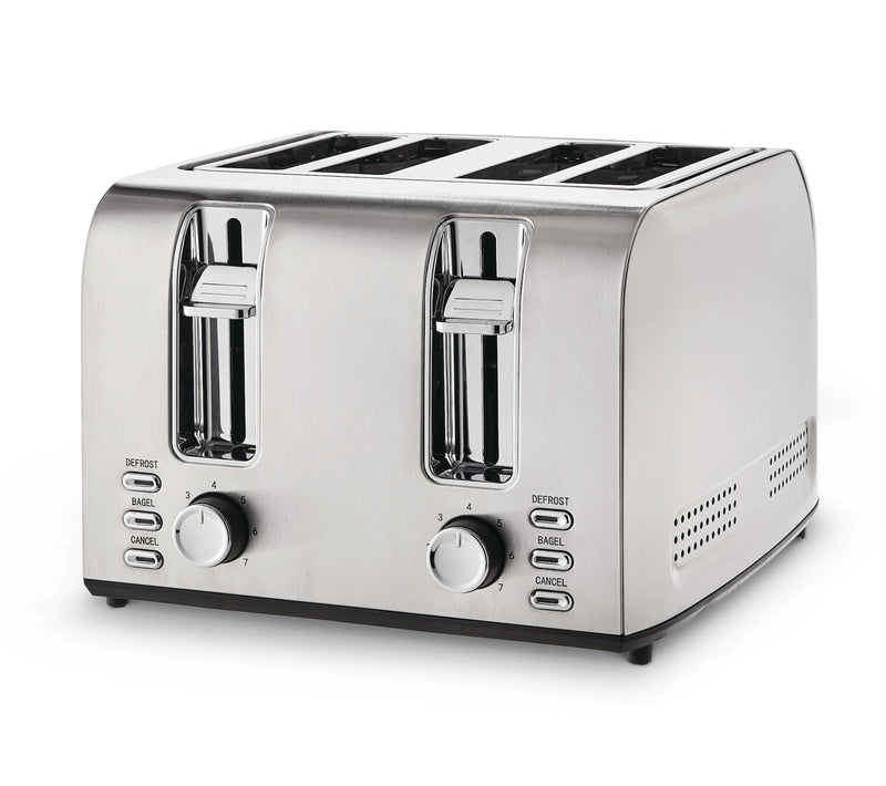MASTER Chef Stainless Steel Toaster with 3 Settings, 4-Slice J9