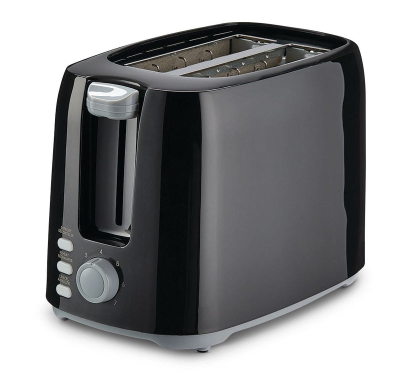 MASTER Chef Wide Slots Toaster with 7 Settings, Black, 2-Slices K6