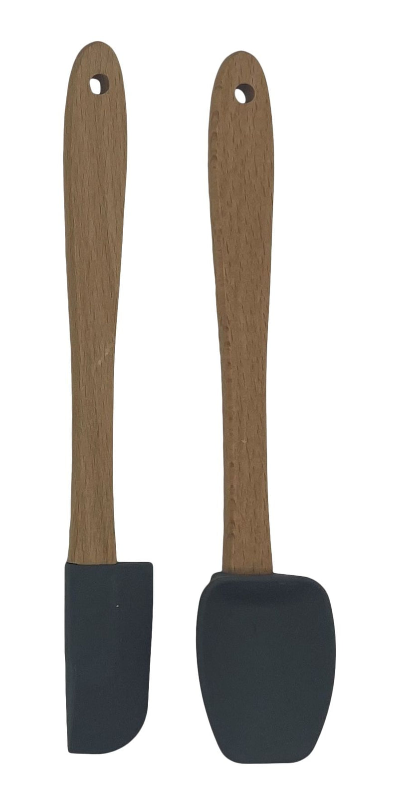 MasterChef Beechwood S2 Mini Kitchen Spatulas, Grey V6