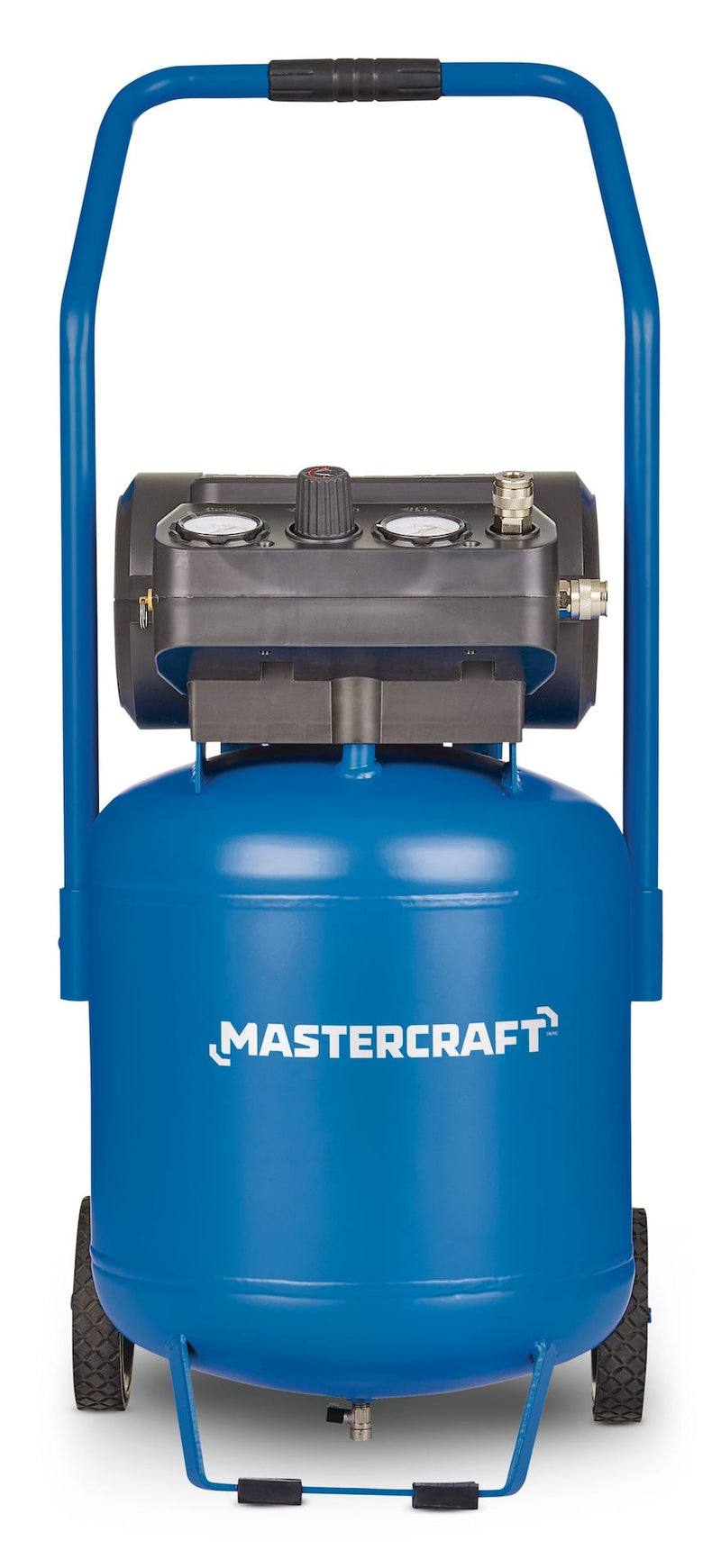 Mastercraft 10-Gallon Oil-Free Portable Vertical/Horizontal Air Compressor, 135 PSI, 1.8 HP V2