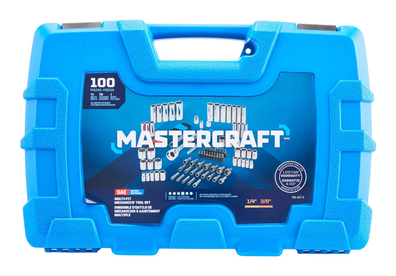 Mastercraft 100 Piece Multi Fit Socket Set J4