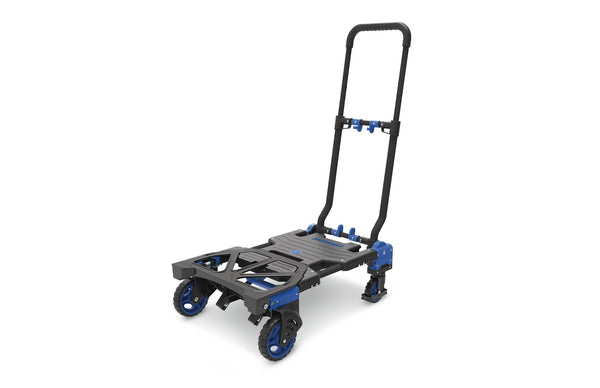 Mastercraft 2-in-1 Folding Hand Truck, 300-lb, Black/Blue J5