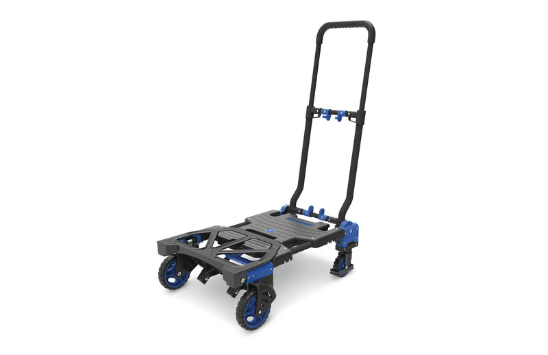 Mastercraft 2-in-1 Folding Hand Truck, 300-lb, Black/Blue J5