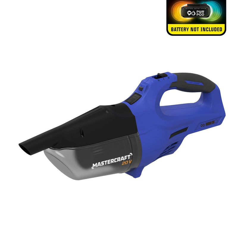 Mastercraft 20V Cordless Hand Vacuum, Tool Only, PWR POD Compatible K9