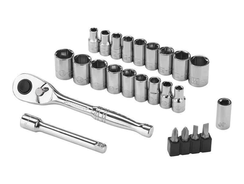 Mastercraft 25 Piece 1/4" Drive Socket Set Q2