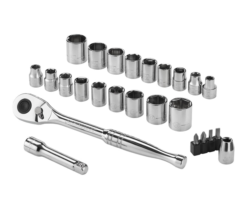 Mastercraft 25 Piece 3/8" Drive Socket Set I8